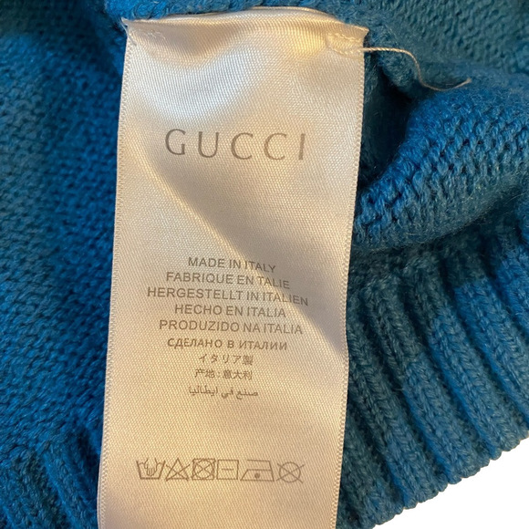 GUCCI 🇮🇹 knit sweater 🇮🇹made in Italy 🇮🇹 💯 Wool  🇮🇹Youth Small - Picture 5 of 12